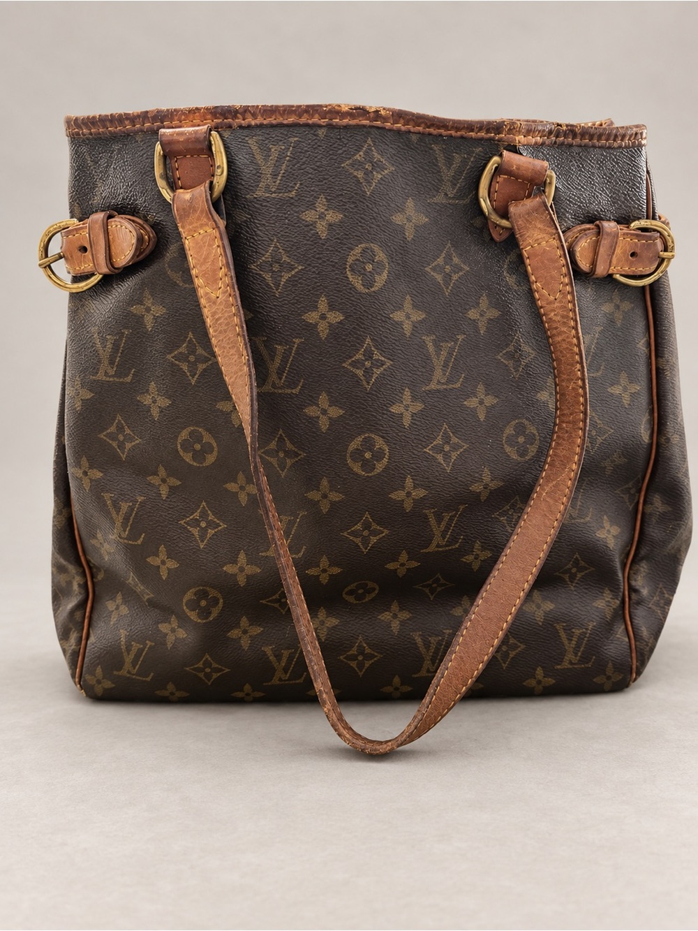 Louis Vuitton Batignolles Horizontal Monogram Canvas Tote Leather M51154